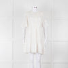 Rebecca Taylor Cream Cotton Lace Short Sleeve Dress