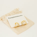 Completed Works Gold Stratum 18ct Gold Plated Brass Earrings
