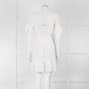 Rebecca Taylor Cream Cotton Lace Short Sleeve Dress