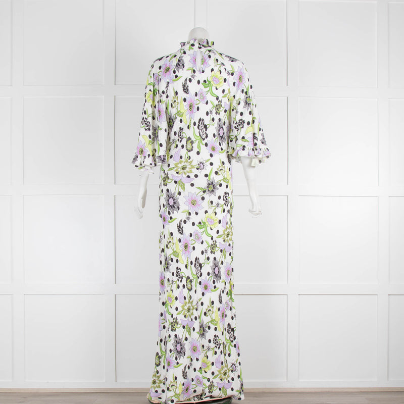 Hayley Menzies Floral Wide Sleeve Maxi Dress