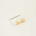 Completed Works Gold Stratum 18ct Gold Plated Brass Earrings