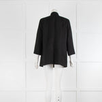 Eileen Fisher Black On Black Snake Print Jacket