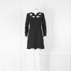 Milly Black Long Sleeve Cut Out Front Mini Dress