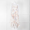 Zimmermann White Multicolour Floral Lace Trim Sleeveless Dress