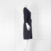 Peserico Navy Blue Dress With Tie Waist