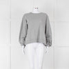 Ganni Grey Logo Sweat Shirt
