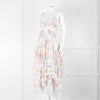 Zimmermann White Multicolour Floral Lace Trim Sleeveless Dress