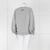Ganni Grey Logo Sweat Shirt