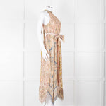 Zimmermann Multi Colour Paisley Print Sleeveless Asymmetric Hem Dress