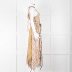 Zimmermann Multi Colour Paisley Print Sleeveless Asymmetric Hem Dress