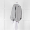 Ganni Grey Logo Sweat Shirt