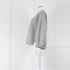 Ganni Grey Logo Sweat Shirt