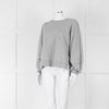 Ganni Grey Logo Sweat Shirt