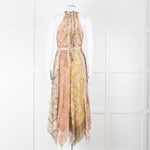Zimmermann Multi Colour Paisley Print Sleeveless Asymmetric Hem Dress