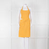 Jacquemus Gold Yellow Halter Fitted 'Le Splash' Dress