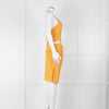 Jacquemus Gold Yellow Halter Fitted 'Le Splash' Dress