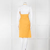 Jacquemus Gold Yellow Halter Fitted 'Le Splash' Dress