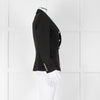 Balmain Black Fitted Jacket With Chrome Buttons