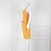 Jacquemus Gold Yellow Halter Fitted 'Le Splash' Dress