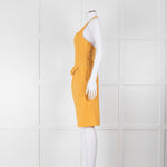 Jacquemus Gold Yellow Halter Fitted 'Le Splash' Dress