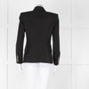 Balmain Black Fitted Jacket With Chrome Buttons