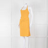 Jacquemus Gold Yellow Halter Fitted 'Le Splash' Dress