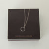 Monica Vinader Sterling Silver Diamond Circle With Chain Necklace