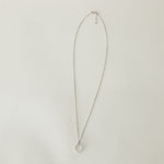 Monica Vinader Sterling Silver Diamond Circle With Chain Necklace