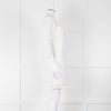 Joie Cream Lace And Pleats Detail Mini Dress