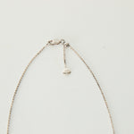 Monica Vinader Sterling Silver Diamond Circle With Chain Necklace