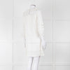 Joie Cream Lace And Pleats Detail Mini Dress