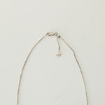 Monica Vinader Sterling Silver Diamond Circle With Chain Necklace