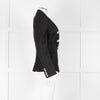 Balmain Black Double Breasted Wool-Twill Blazer Jacket