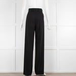 Dries Van Noten Black Wool Tailored Trousers