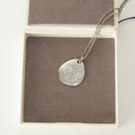 Monica Vinader Sterling Silver Diamond Petal Pendant With Chain
