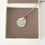 Monica Vinader Sterling Silver Diamond Petal Pendant With Chain