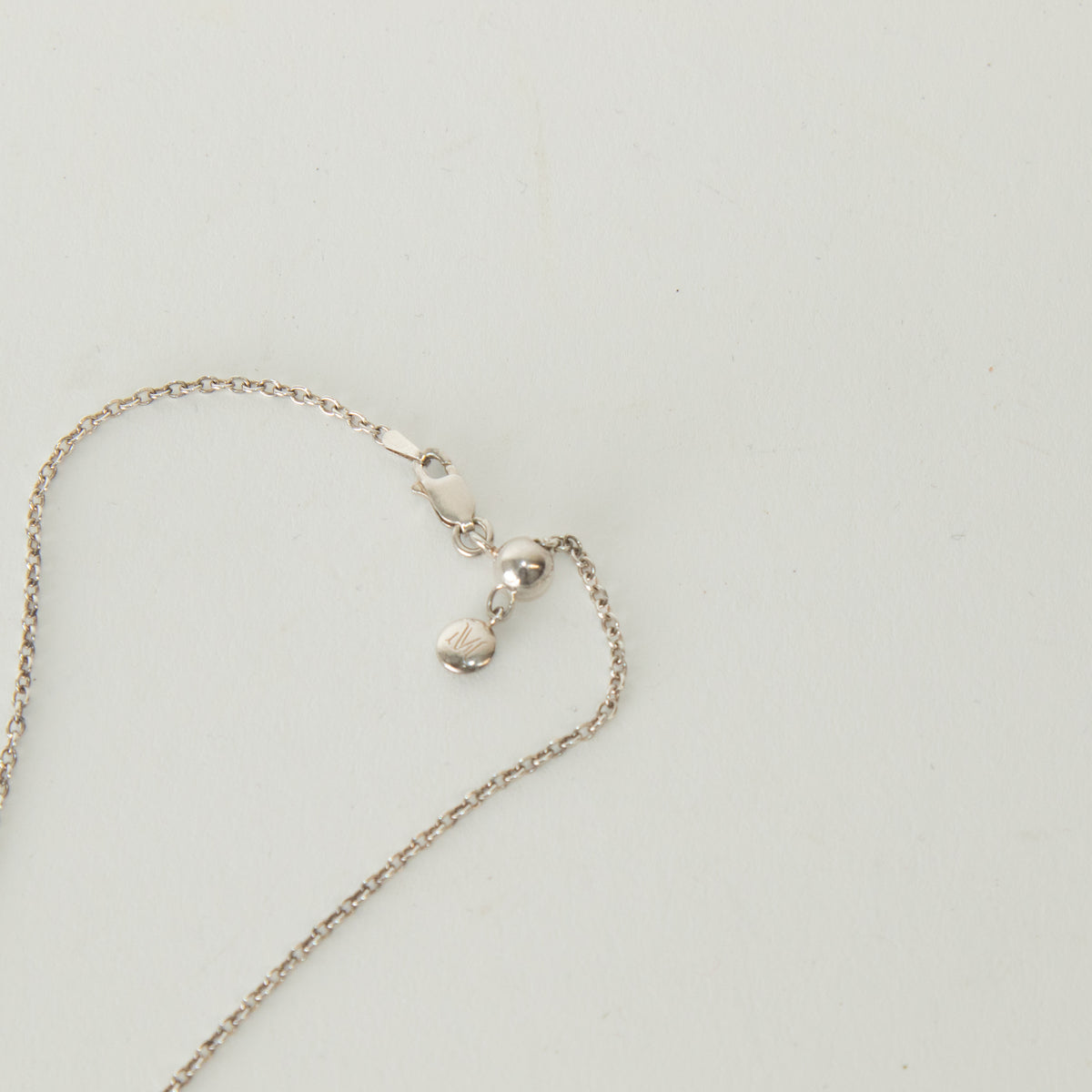 Monica Vinader Sterling Silver Diamond Petal Pendant With Chain