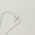 Monica Vinader Sterling Silver Diamond Petal Pendant With Chain