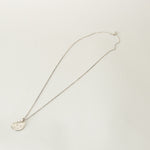 Monica Vinader Sterling Silver Diamond Petal Pendant With Chain