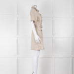 Burberry Brit Beige Front Pockets Belted Cotton Dress
