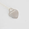 Tiffany Co Silver Heart Short Pendant