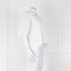 Lug Von Siga Cream Puff Sleeve Frill Trim Top