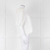 Lug Von Siga Cream Puff Sleeve Frill Trim Top