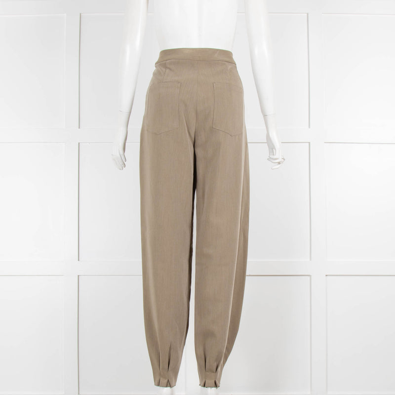 Lattelier Green Cuffed Suit Trouser