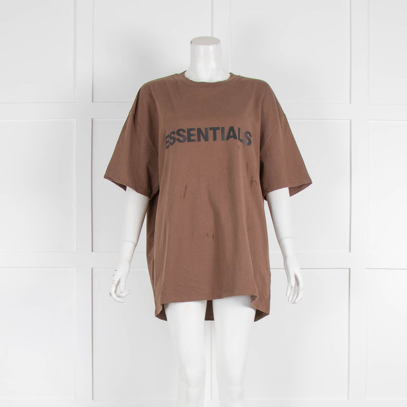 Essentials Brown Short Sleeved T-Shirt
