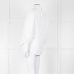 See By Chloe White Cotton Lace Detail Puff Sleeve Top