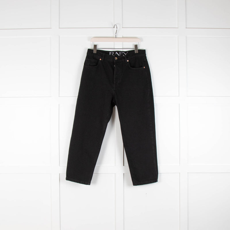 Raey Black Cropped Boyfriend Jeans