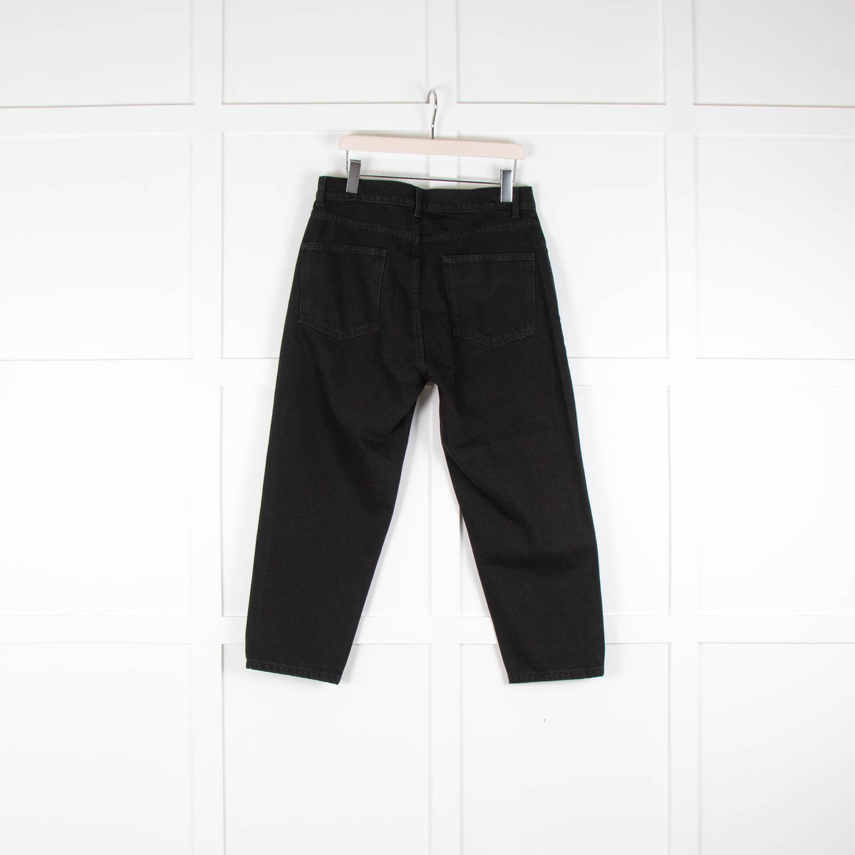 Raey Black Cropped Boyfriend Jeans