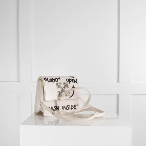 Off-White White Quote Jitney 0.7 Cross Body Bag