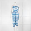 Heidi Klein Blue Mottled Bandeau Jumpsuit